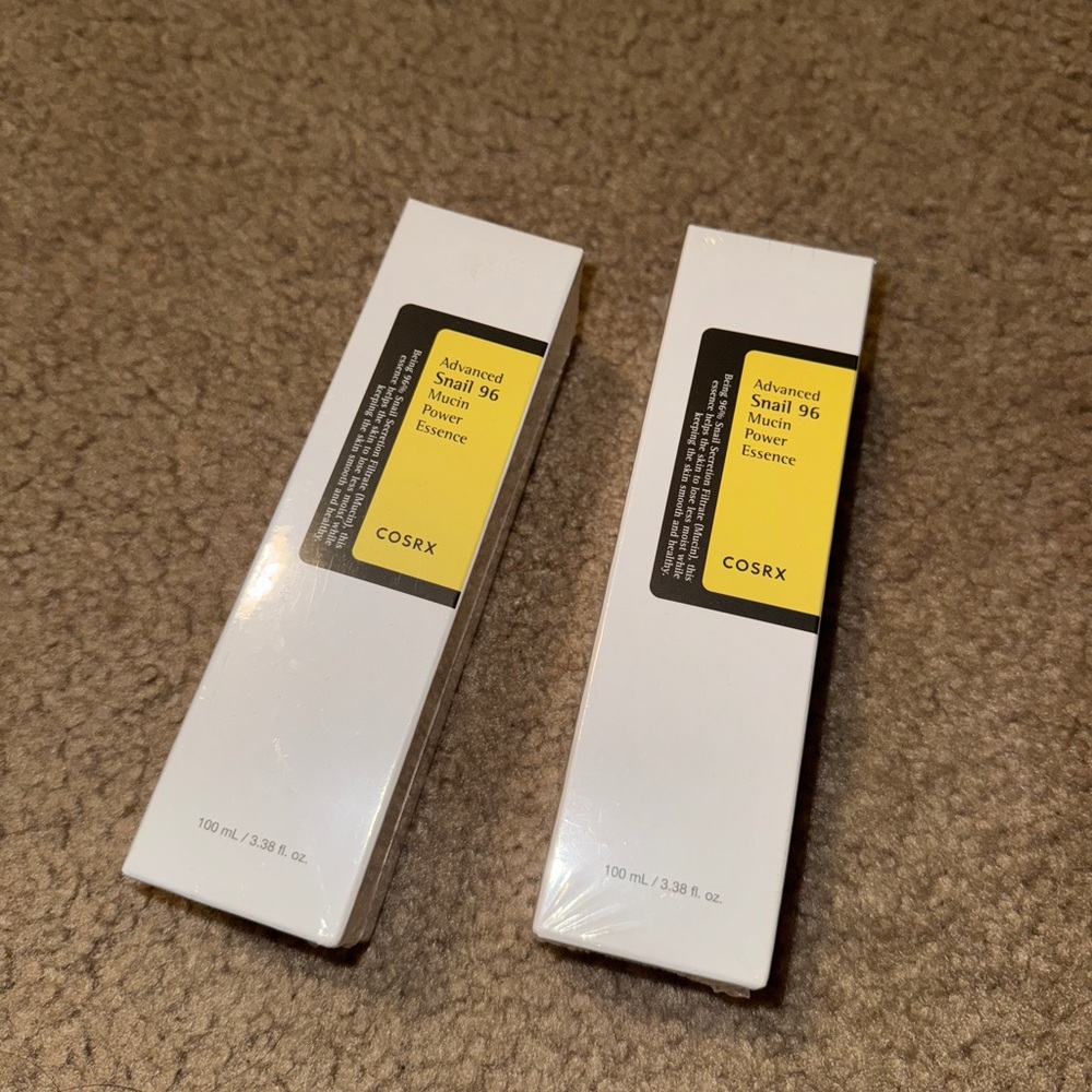 NWT COSRX Snail 96 Mucin Repairing Serum 100ml, Korean Skin Care, 2 bottles